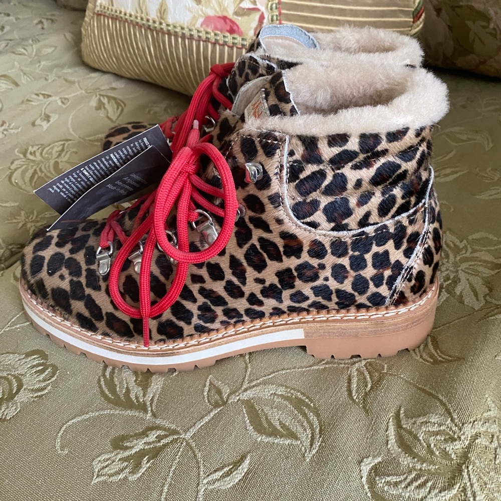 Montelliana 1965 Marlena Leopard boots. NWT Size 39.5
